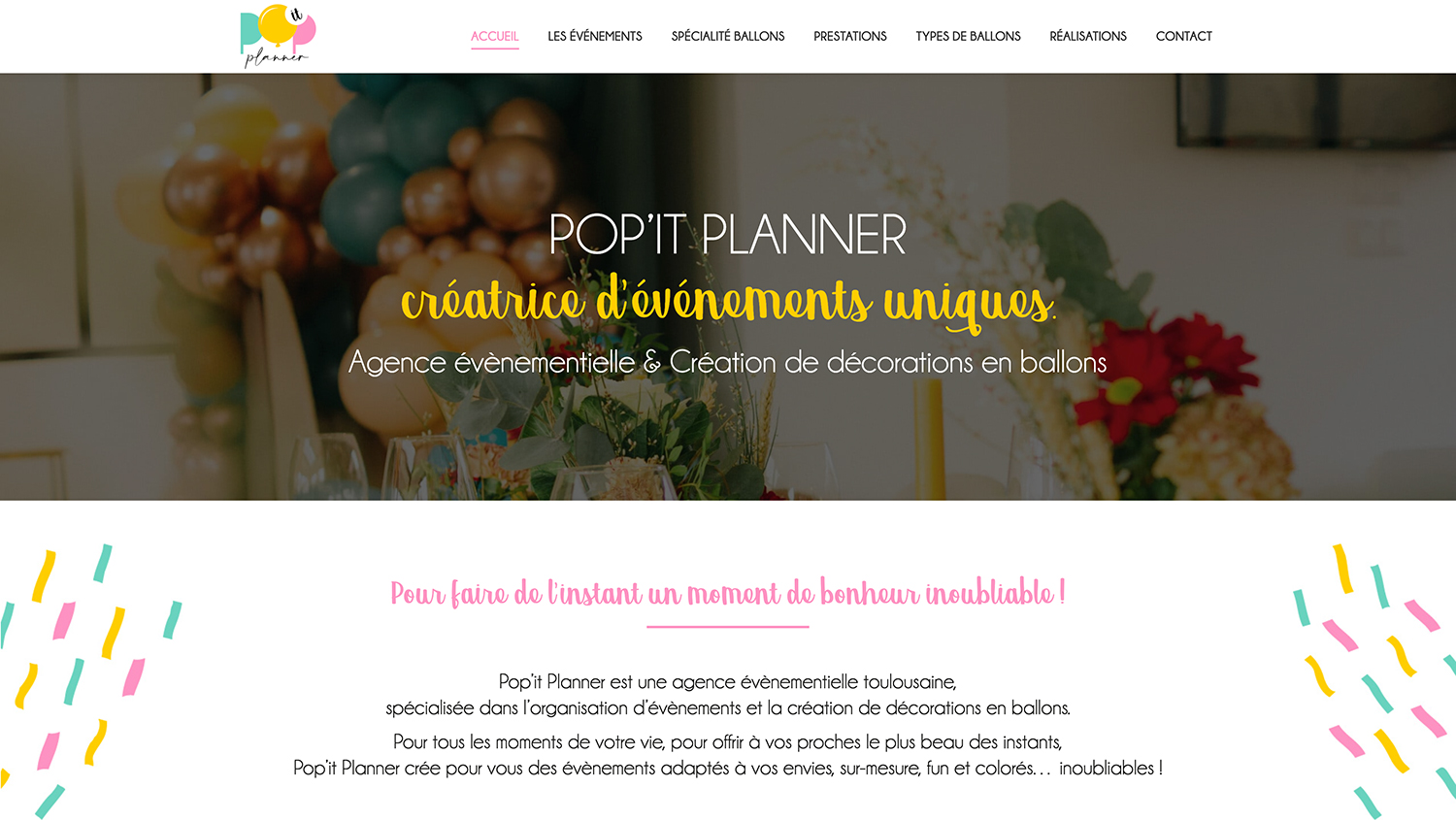 webdesign site web Pop'it Planner - miniature